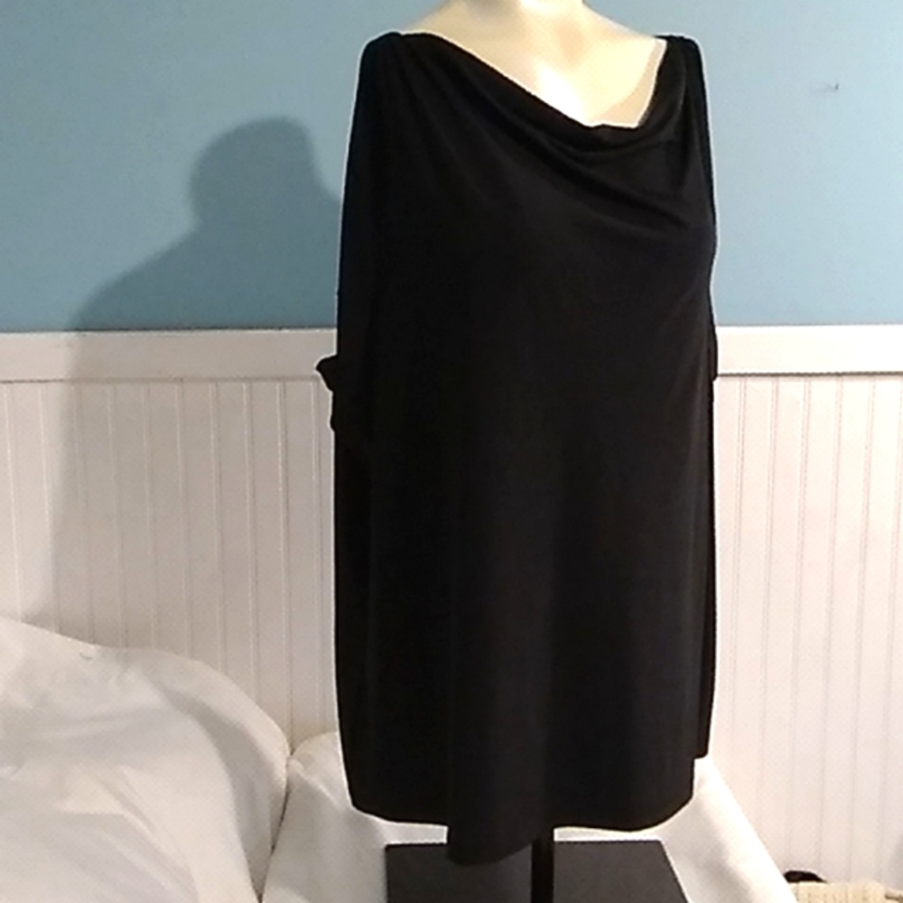 FINAL SALE!! Apostrophe Woman Black Blouse. 24W-26W